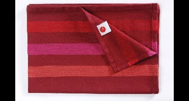 TINT BANDE RAYE SATIN TAFELLOPER 50X150 CHILI
