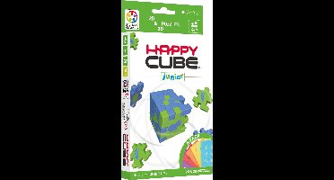 SmartGames Happy Cube Junior - 6 Schaumpuzzels in 2D & 3D - Kleurrijke Denk Puzzels & Bouwstenen - Vanaf 4 Jaar