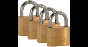 Kasp K12040D4 Hangslot 40 mm Goud-geel Sleutelslot