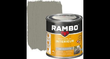 Rambo Pantserlak Interieur - Transparant Zijdeglans - Houtnerf Zichtbaar - Greywash - 0.25L
