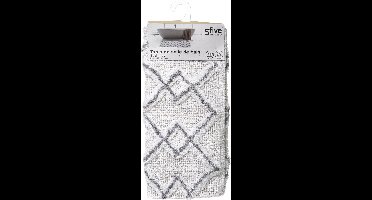 5Five Elegante badmat Etnisch - Grijs - 50 X 75 cm - Katoen