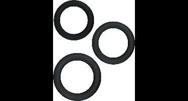 Renegade - Diversity Rings - Siliconen Cockringen - Zwart