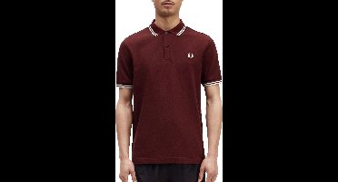 Fred Perry - Twin Tipped Poloshirt - Bordeaux/Ecru