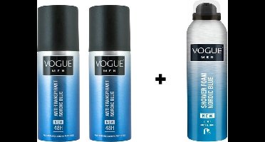 VOGUE Nordic Blue - SET - Deo Spray + Showermousse