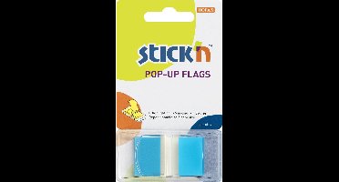 Stick'n Index tabs - 45x25mm - Blauw - Rechthoekig - 50 tabs