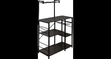 ERRO Keukenrek - keukenkast- met lade - 90x40x132cm - zwart