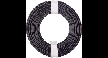 Donau Elektronik 150-011 Draad 1 x 0.50 mm² Zwart 10 m