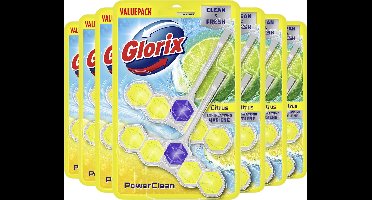 Glorix - WC blokjes - Citroen - 14 Stuks - Voordeelverpakking