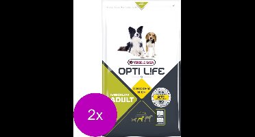 Opti Life Adult Medium - Hondenvoer - 2 x 2.5 kg