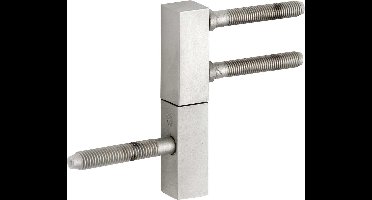 Paumelle - Nikkel mat ongelakt - Messing - M&T - M&T Mini, mat nikkel ongelakt links, 82x15x15mm