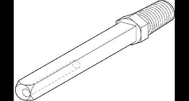 Wisselstift M12 9x120mm exc. DIN 18273