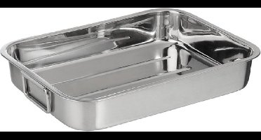 La Cucina Braadpan Roestvrij staal 35 x 25 cm