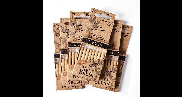 NextBrush - Interdentale ragers van bamboe – 48 stuks - ISO 4 – 3,5-6 mm - (Melamine-vrij)