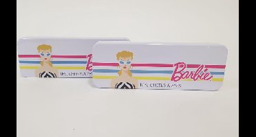 Kinder make-up setje - Barbie - Lips, Cheeks & Eyes - 2 Stuks