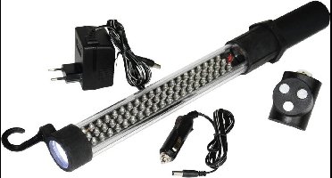 HP Autozubehör 28368 60+17LED Akku Arbeitsleuchte LED-staaflamp LED werkt op een accu, werkt op stekkernetvoeding, met