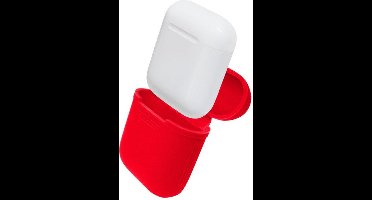 Airpods draagtas gemaakt van siliconen - Rood