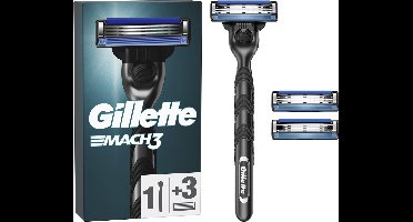 Gillette Mach 3 - Scheersysteem en 3 Scheermesjes