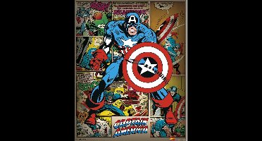 Pyramid International Marvel Comics Poster Pack Captain America Retro 40 x 50 cm (4) Poster & Wallscrolls