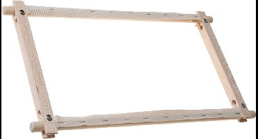 Borduurraam 68 x 30 hout Hand Rotating frame - Elbesee - zonder clips, stof moet men vastnaaien aan de roller
