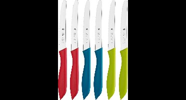 WMF VESPERMESSERSET 6TLG. Bunt Messenset
