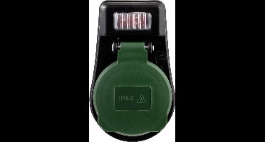 Doorvoerstekker met schakelaar - IP44 - aa/uit knop - max. 3680 Watt