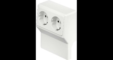 OBO Bettermann SL 2GT2050 rws Inzetstuk voor stopcontact voor Accessoires voor elektroplintsysteem Zuiver wit 1 stuk(s)
