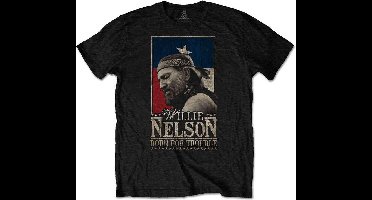 Willie Nelson - Born For Trouble Heren T-shirt - 2XL - Zwart