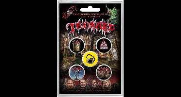 Tankard - One Foot In The Grave Badge/button - Set van 5 - Multicolours