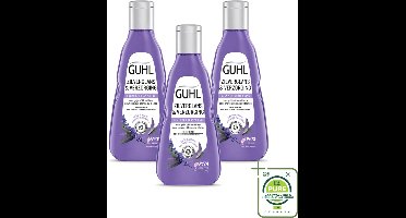 3 x Guhl - Shampoo - Zilverglans & Verzorging - 250 ml - Grootverpakking - Zilverglans Shampoo - Anti-geel Effect - Grijs Haar Verzorging - Blond Haar Verzorging - Haarkleur Verlichten