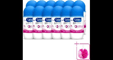 12 x Sanex – Deo Roll-on – BiomeProtect Dermo Anti-Irritation – 50 ml - Bulkverpakking - Gevoelige huid - Anti-irritatie