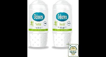 2 x Odorex - Deodorant Roller - Natuurlijk Fris - Fris & Natuurlijk - 50 ml - Natuurlijke Frisheid - Deodorant Roller - Fris En Natuurlijk - Transpiratie Bescherming - Huidvriendelijk