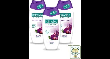 3 x Palmolive Naturals - Douchecrème - Onweerstaanbaar Zacht - 250 ml - Douchegel Orchidee Melk - Hydraterende Douchegel - Verzorgende Douchegel - Douchegel Voor Gevoelige Huid - Douchegel Voor Alle Huidtypes