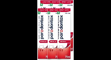 6 x Parodontax - Tandpasta - Original - Versterkt Tandvlees & Verwijdert Tandplak - 75 ml - Voordeelverpakking - 6 stuks