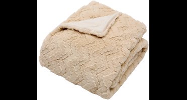 Nalia-plaid 180 x 230 cm, beige
