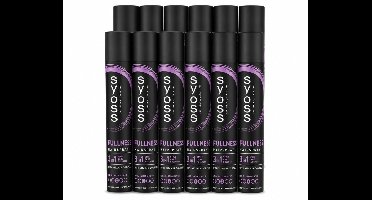 12 x Syoss - Fullness - Haarspray - Volumineus Zonder Gewicht - 300 ml - Voordeelverpakking - 12 stuks