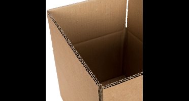 Kartonnen dozen dubbelgolf 370 x 270 x 200 mm bruin | 15 stuks
