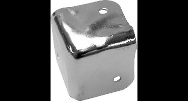 Hoekbescherming, voor luidsprekerkast, 38 x 38 mm x 90°, wit metaal