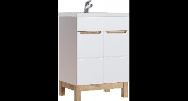 Sanifun badkamermeubel Bali 600-1 - 60cm - Hout/Wit