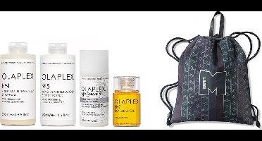 OLAPLEX Deluxe Set - Nº.4 Shampoo + Nº.5 Conditioner + Nº.5 Leave-In + Nº.7 Bonding Oil + Tas