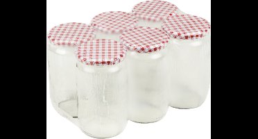 Weckpotten/inmaak jampotten - 18x - glas - 720 ml - metalen schroefdeksel - conservenpotten