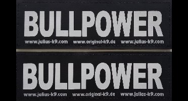 Julius K9 Tekstlabel – Bullpower Groot