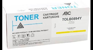 ABC huismerk toner geschikt voor Olivetti B0894 geel D-Color MF3000