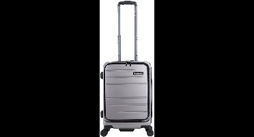 Discovery - Patrol | Harde Handbagage Koffer / Trolley / Reiskoffer - (55cm) Small - Zilver - Zilver / Small