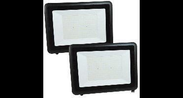 RexTech LED Schijnwerper - Set van 2 stuks - 16000 lumen - 200 watt - IP65 - Helder wit licht (4000K) - Aluminium behuizing - Werklamp voor wandmontage