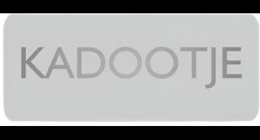 Wensetiket Kadootje Zilver -Sticker-Etiket – 500 st