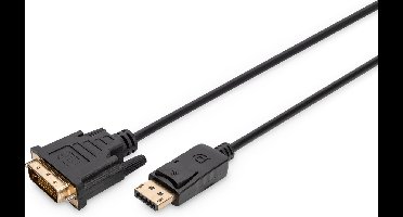 Digitus AK-340306-030-S DisplayPort-kabel DisplayPort / DVI Adapterkabel DisplayPort-stekker, DVI-D 24+1-polige stekker
