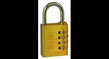 Kasp K11040 Hangslot Goud-geel Cijferslot
