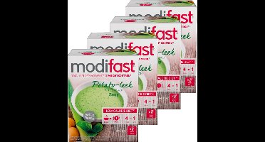 Modifast | Intensive Soep | Prei Aardappel | 4 Stuks | 4 x 416 g