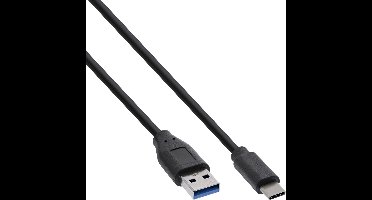USB-A naar USB-C Kabel - USB 3.2 Gen 1 - 0,5 meter - Zwart