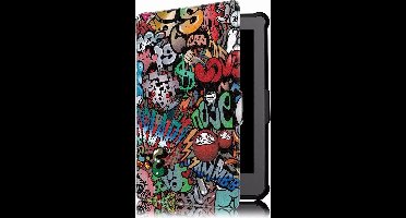 Qatrixx Luxe beschermhoes - Cover - Hoes - Bumper - Kobo Clara HD - Graffiti